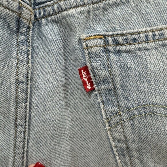 Women’s Levi’s Denim Jeans 28x28 Distressed Pants Big E - Picture 5 of 10